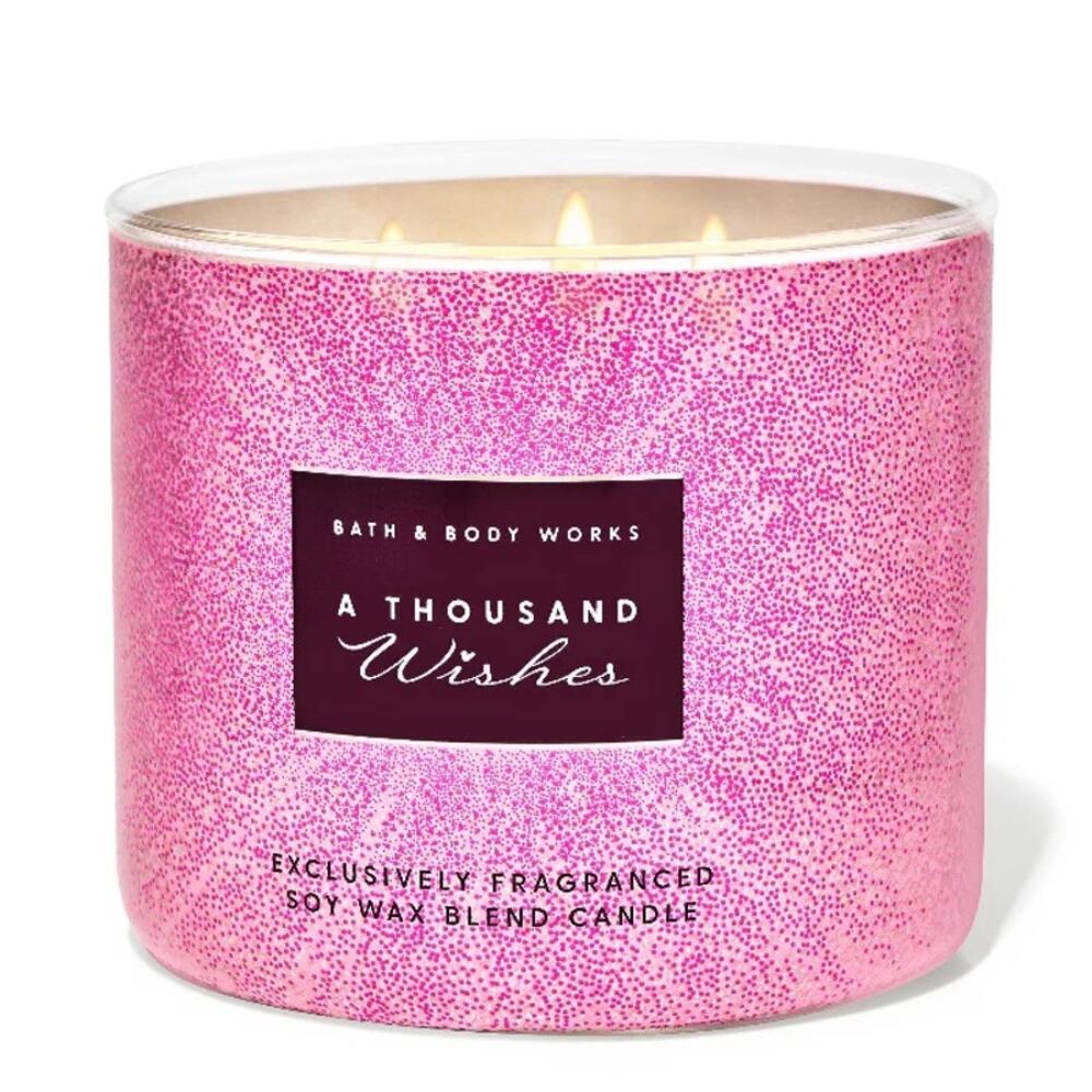 NWT! Bath & Body Works A Thousand Wishes 3-Wick Candle